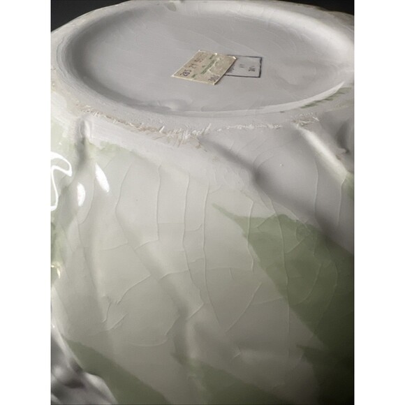1970 SAFARIL Made in Portugal HYDRANGEA Porcelain Bowl Planter VTG Bloomingdales - Picture 3 of 7